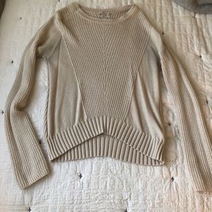 beige knit sweater